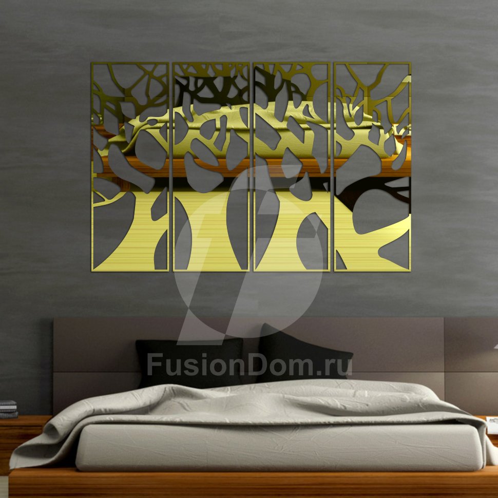 Декоративная акриловая панель Дубы