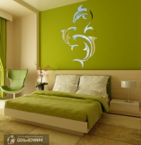 акриловое зеркало Дельфины