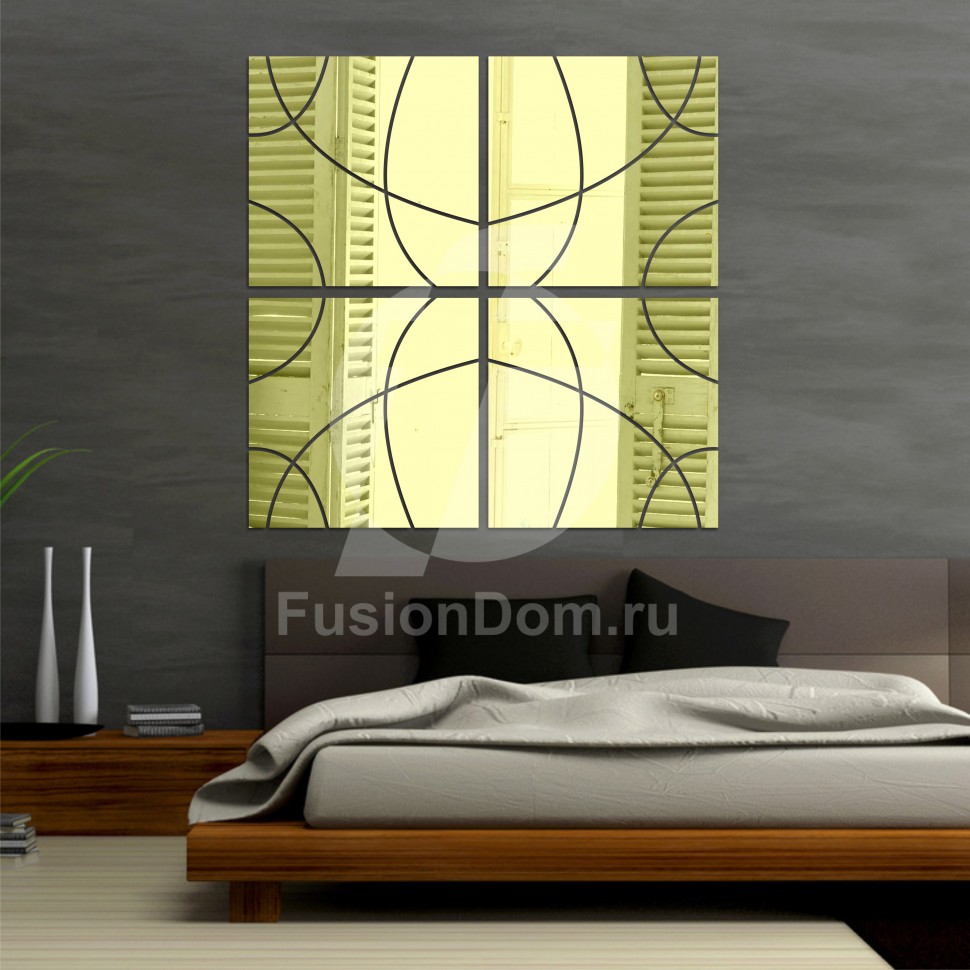 Декоративное акриловое панно Плавные узоры