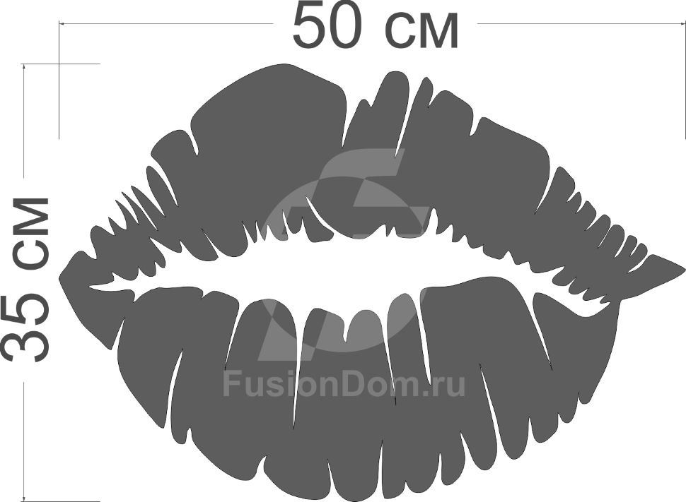 зеркало губы шаблон