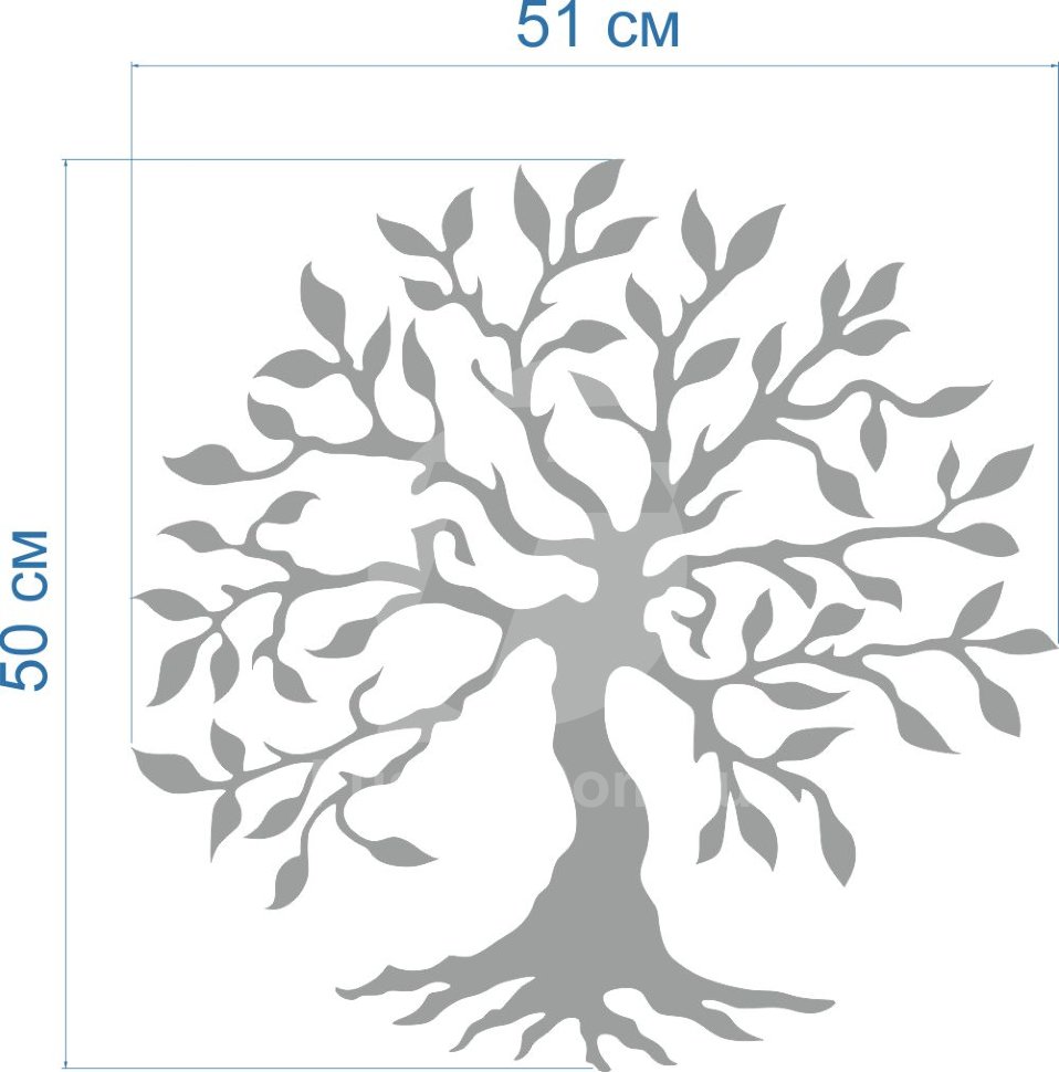 Акриловое зеркало Яблонька