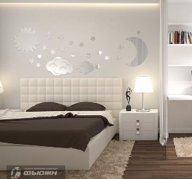 Акриловое зеркало Ночь