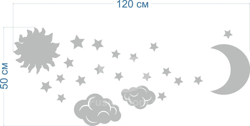 Акриловое Акриловое зеркало Ночь