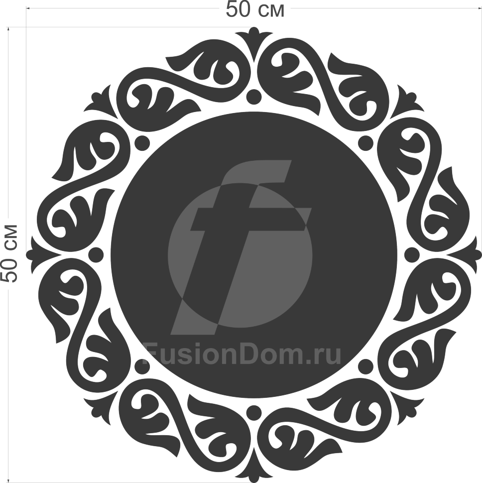 Зеркало Винтажные узоры размеры