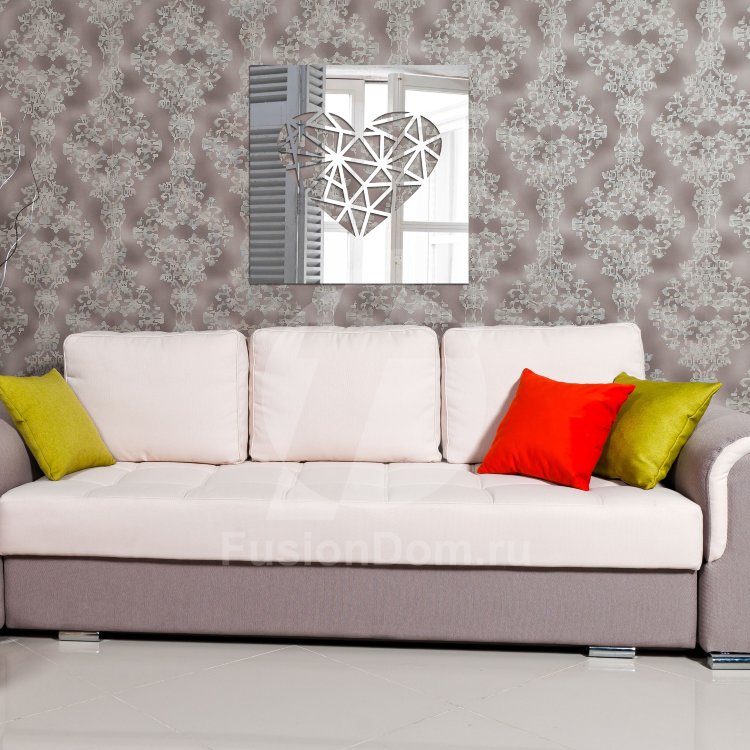 Декоративное акриловое панно Геометрическое сердце