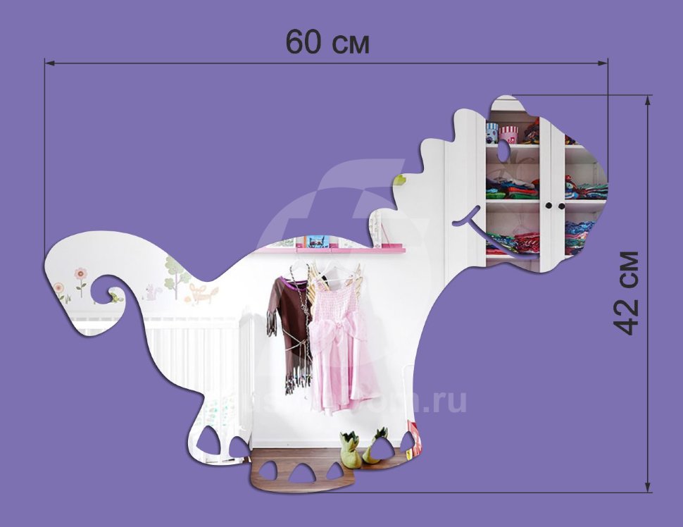 Акриловое зеркало Дракоша