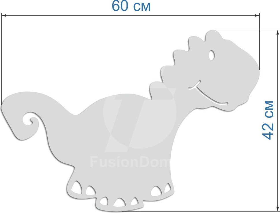 Акриловое зеркало Дракоша