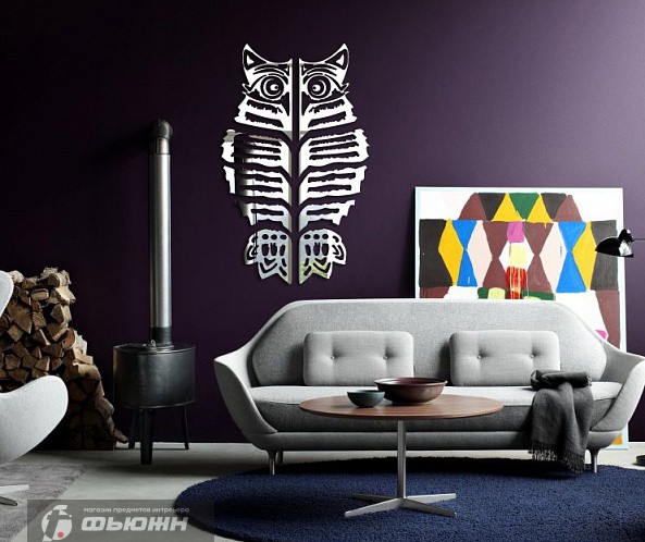 Акриловое Акриловое зеркало "Сова"