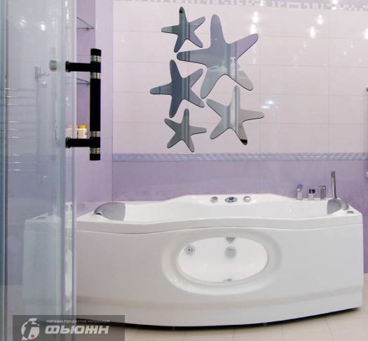 Акриловое Акриловое зеркало Морские звезды