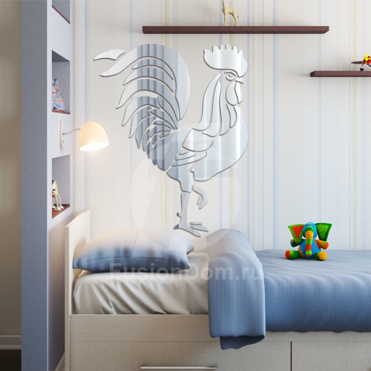 Акриловое зеркало Петушок-гребешок