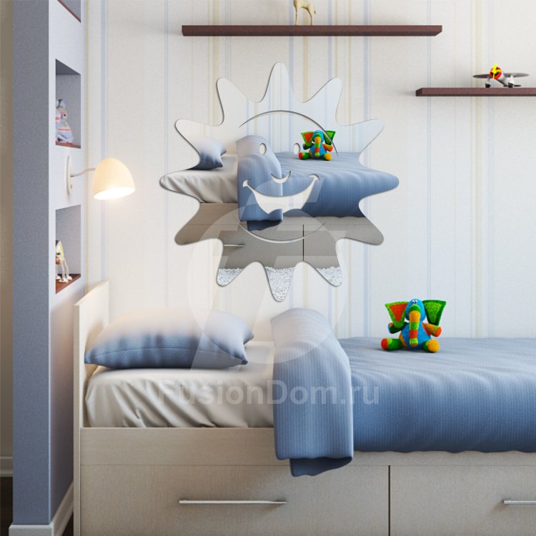 Акриловое зеркало Радостное солнце