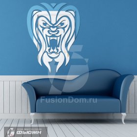 Акриловое зеркало Лев