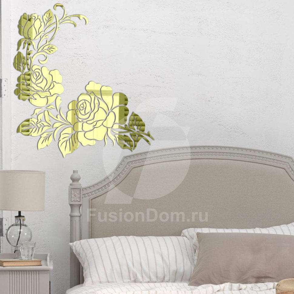 Акриловое Зеркало Восхитительные цветы