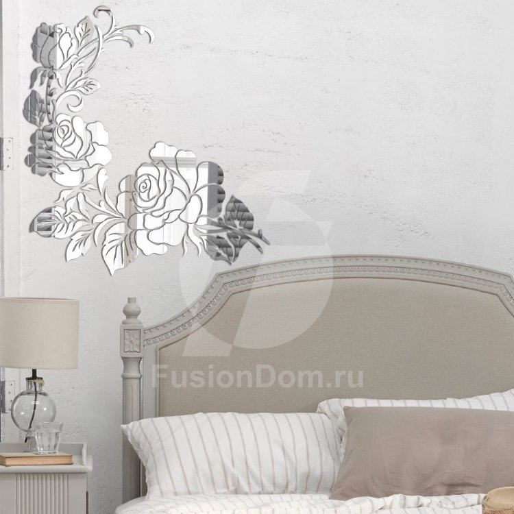 Акриловое Зеркало Восхитительные цветы