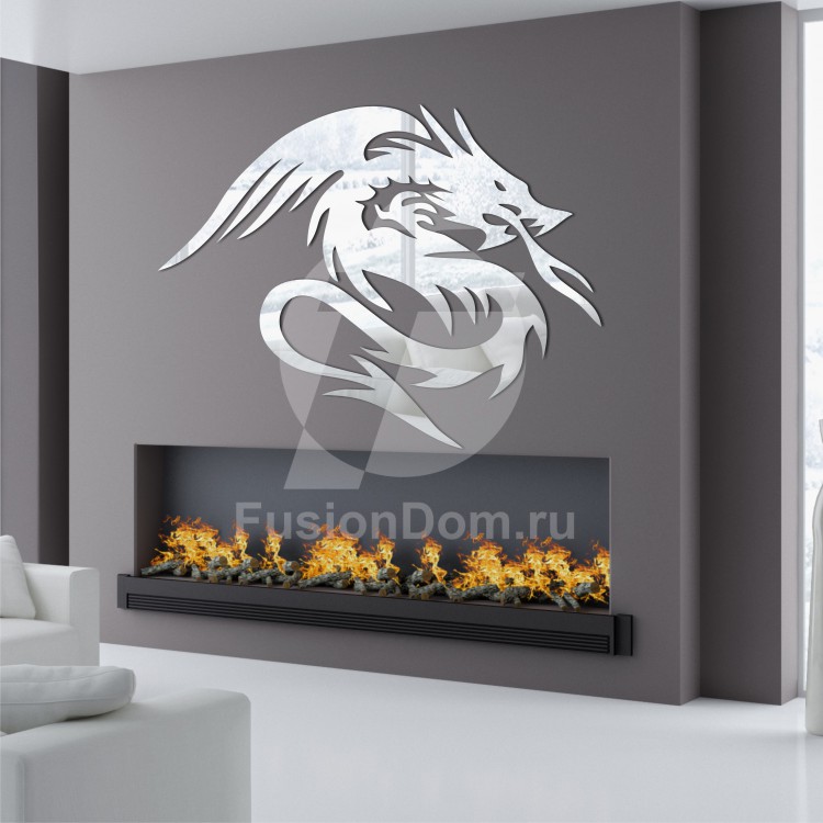 Акриловое Зеркало Огненный дракон