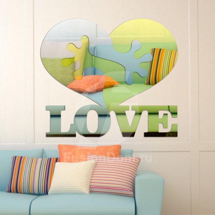 Акриловое Зеркало Вечная любовь