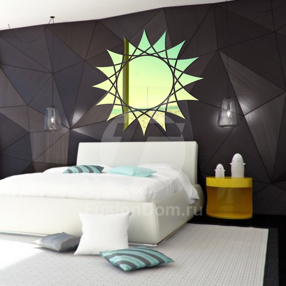 Зеркало Солнце золото