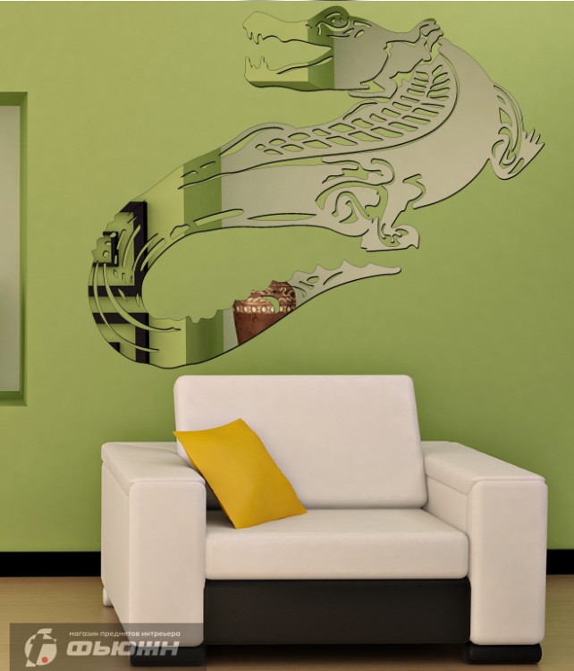 Акриловое Акриловое зеркало Крокодил