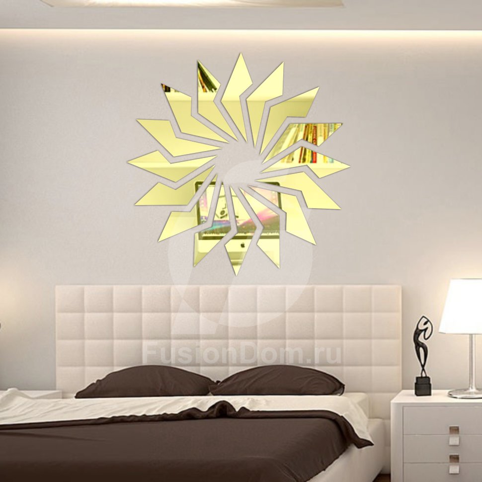 Зеркало Солнце золото