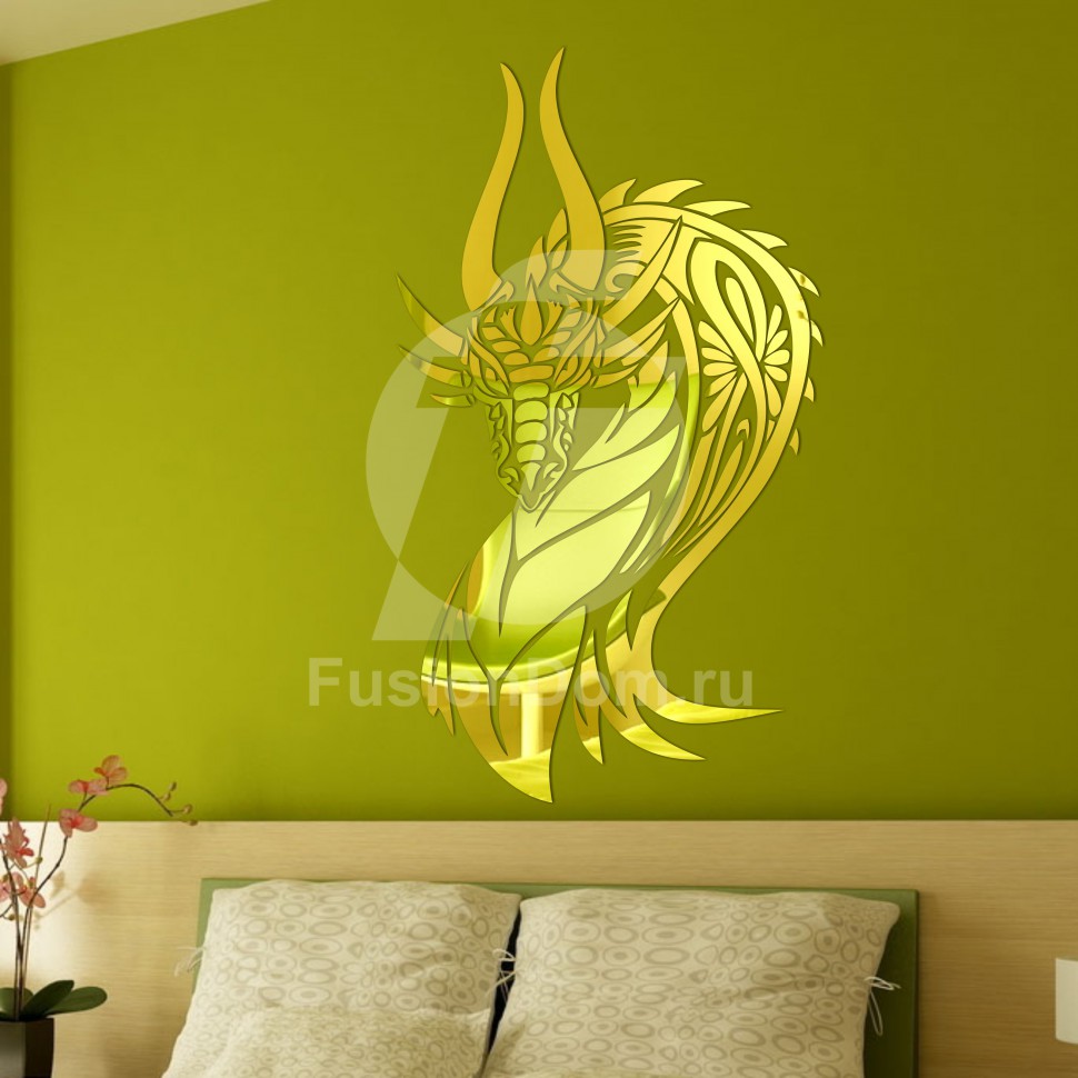 Акриловое Зеркало Дракон сказочный