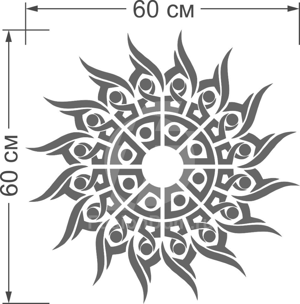 Зеркало Солнце серебро