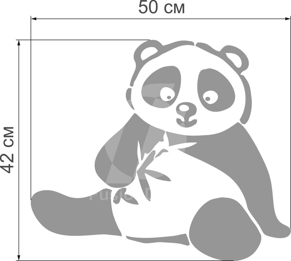 детское зеркало Панда размер
