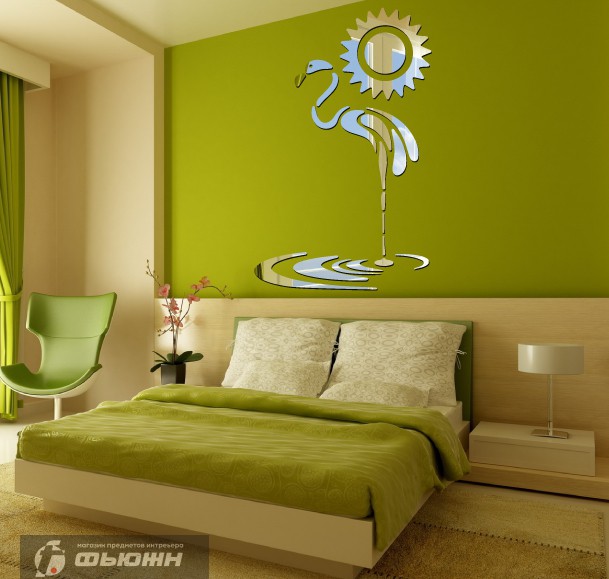 Акриловое Акриловое зеркало Фламинго