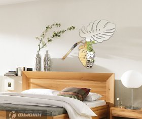 зеркало Листья