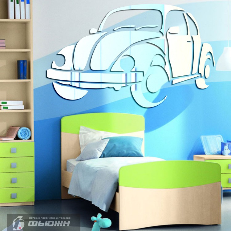 Акриловое зеркало Машинка-Жук