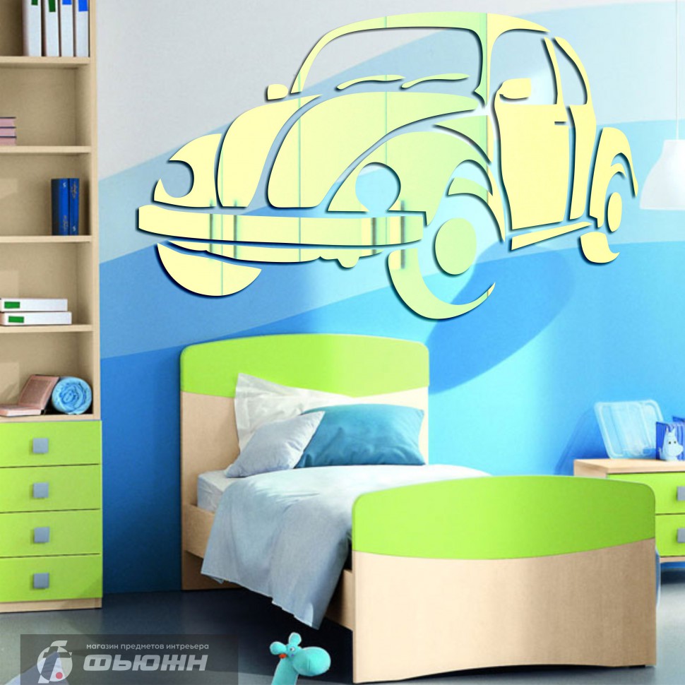 Акриловое зеркало Машинка-Жук