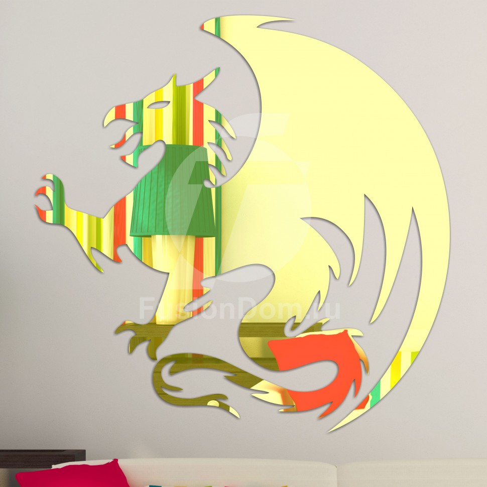 Акриловое зеркало Дракон Фьюри