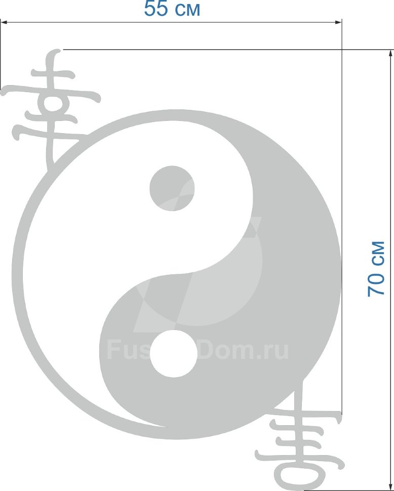 Акриловое зеркало Дао