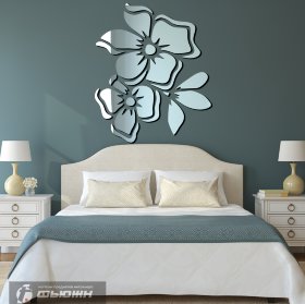 Зеркало Два цветка