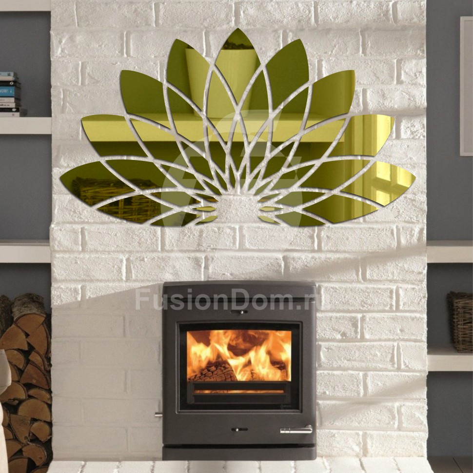 Акриловое Зеркало Геометрический цветок