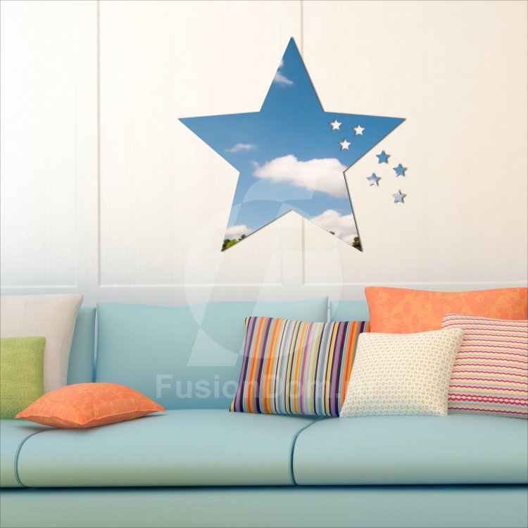 Акриловое Зеркало в форме звезды