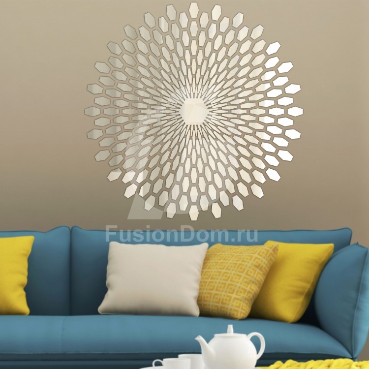 Декоративное акриловое панно Зеркальные ромбы