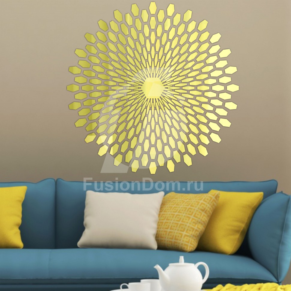 Декоративное акриловое панно Зеркальные ромбы