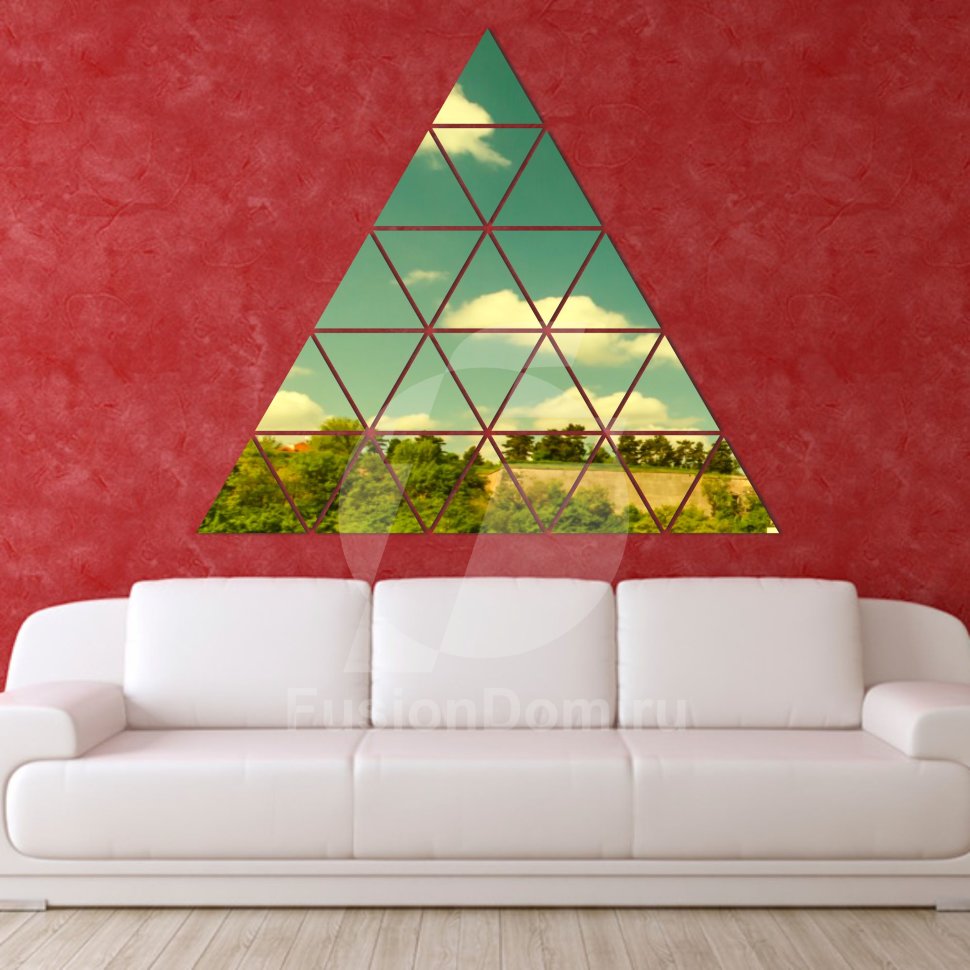 Акриловое Зеркало Треугольная пирамида