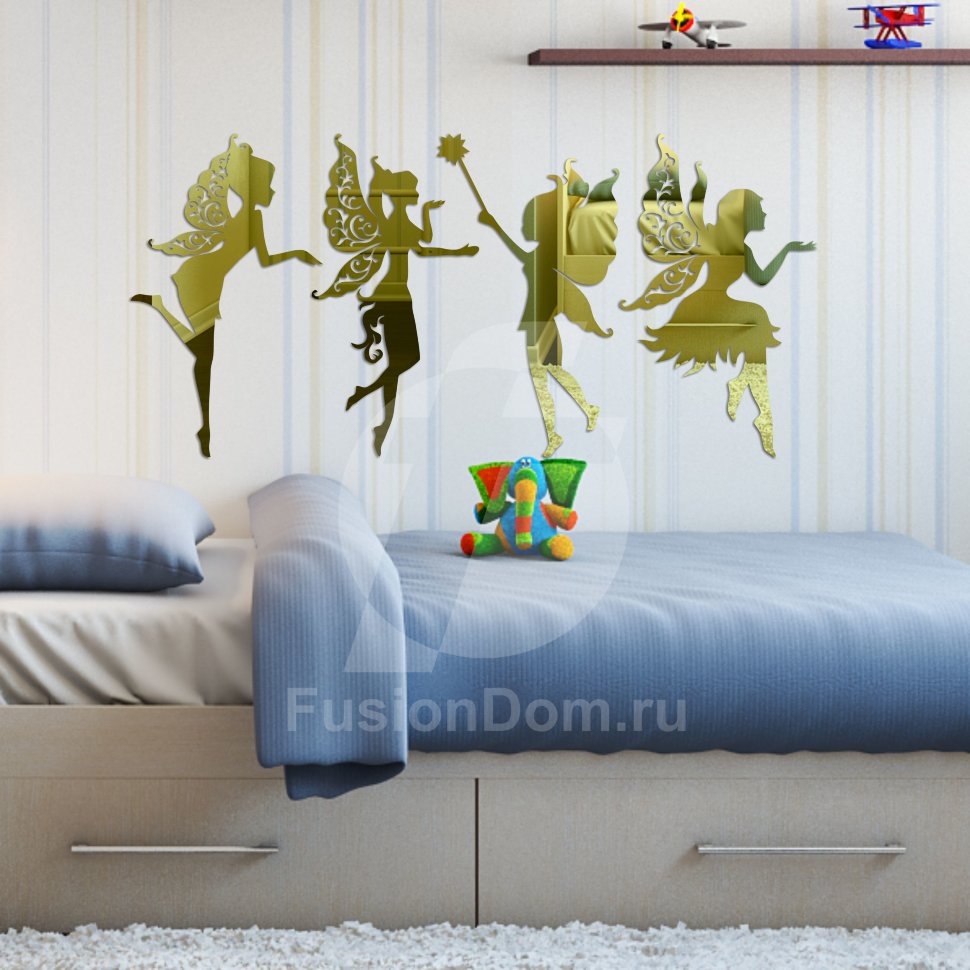 Акриловое зеркало Веселые феи