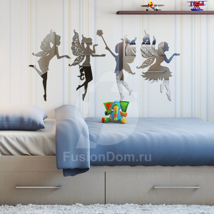 Акриловое зеркало Веселые феи