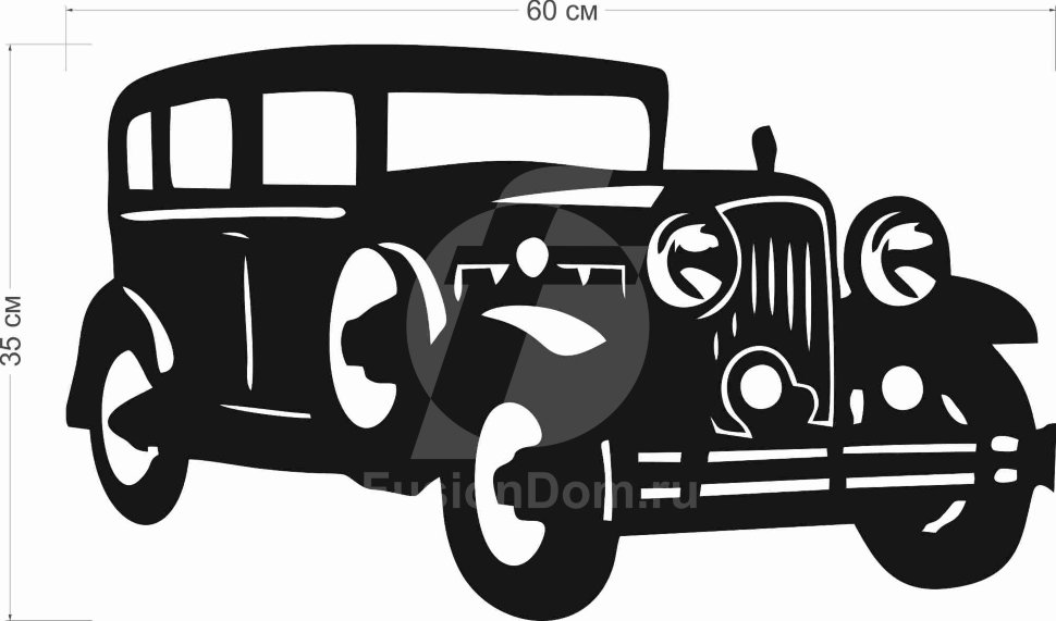 Акриловое Зеркало Ретро авто Ford