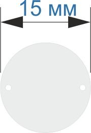 Пришивное зеркальце: Круг