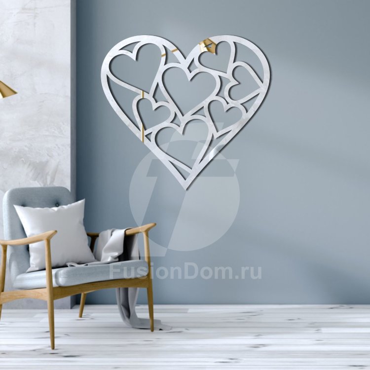 Акриловое Зеркало Сердца в сердце