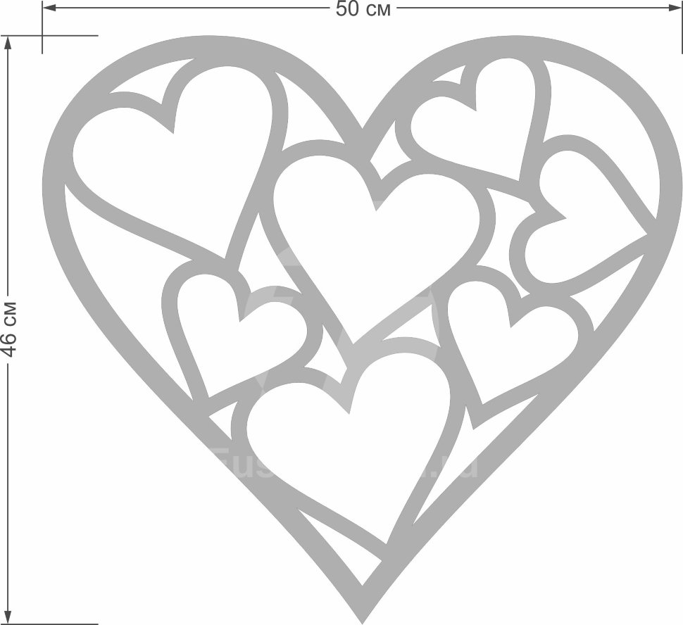 Акриловое Зеркало Сердца в сердце