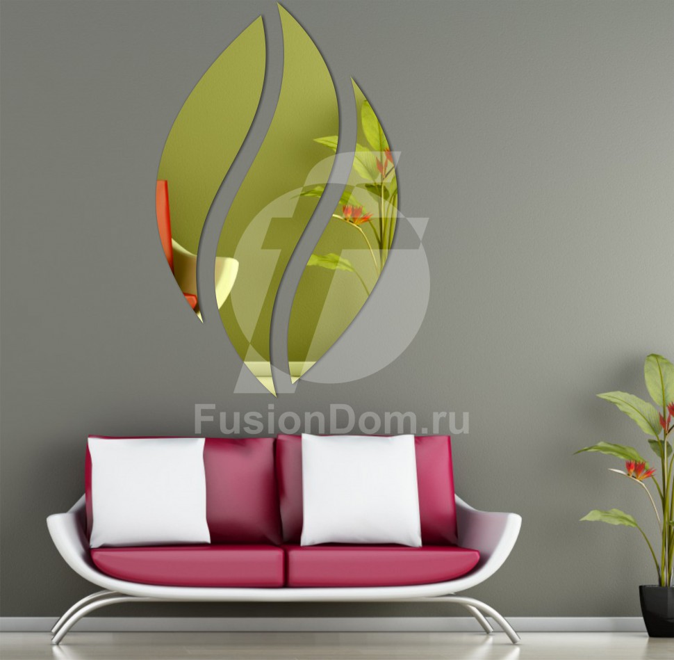 Акриловое зеркало Тюлпан