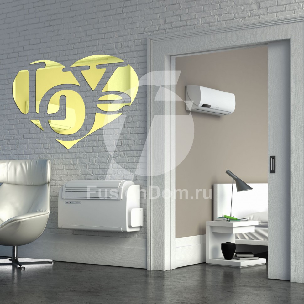 Акриловое зеркало Love