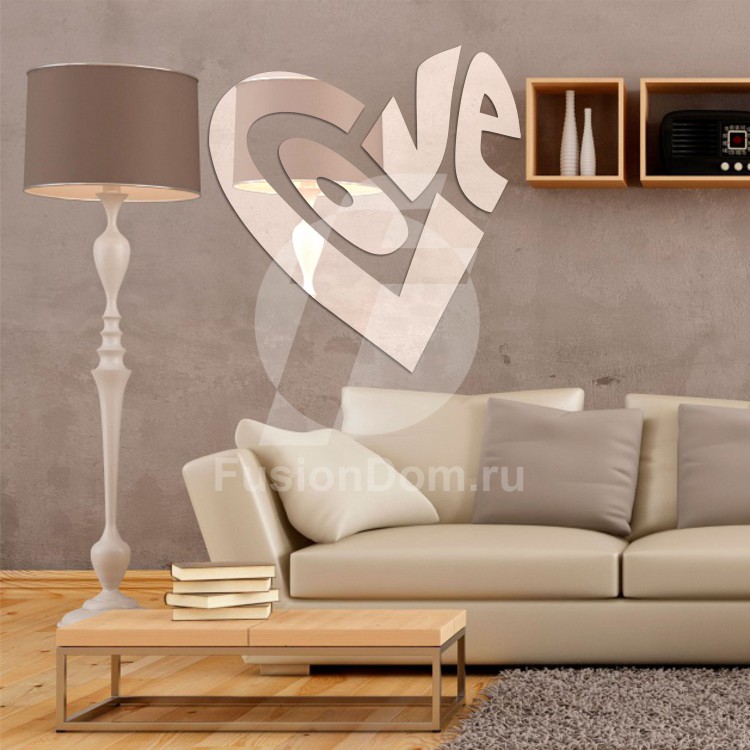 Акриловое зеркало Любовь