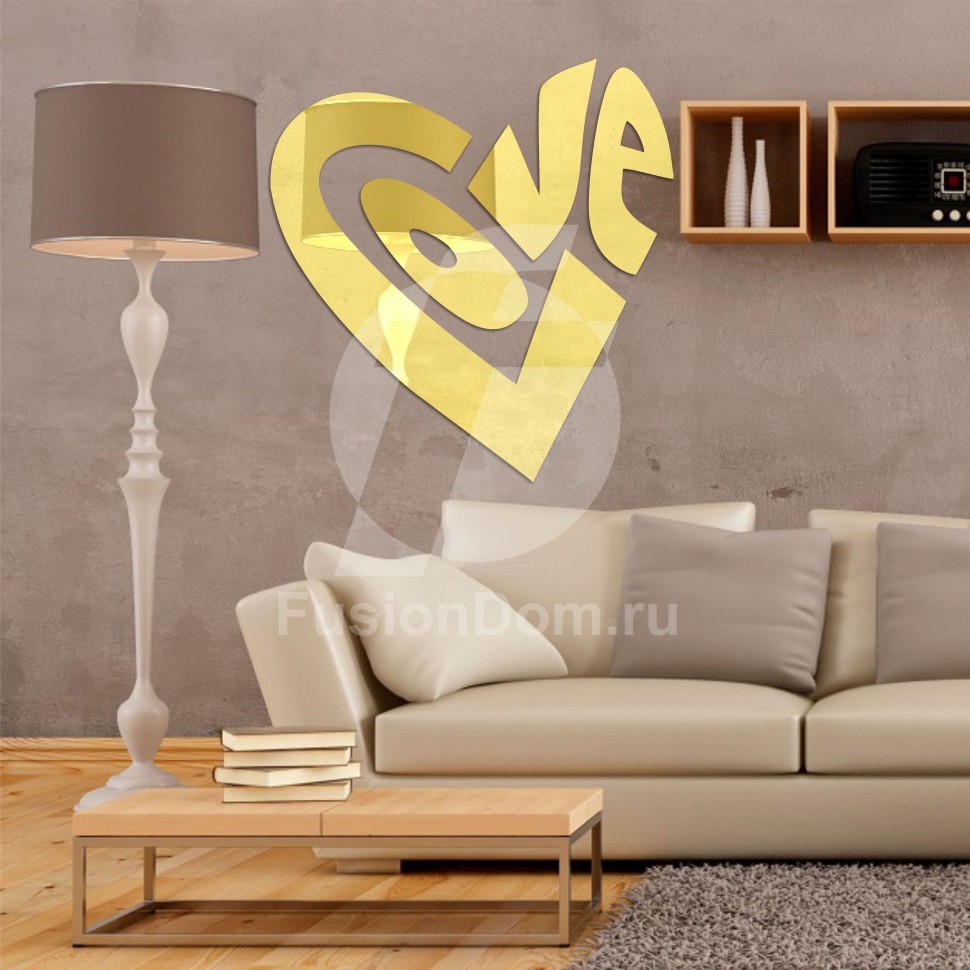 Акриловое зеркало Любовь