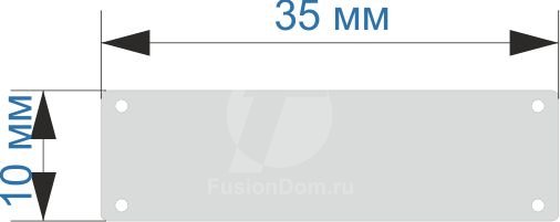 Пришивное зеркальце: Прямоугольник