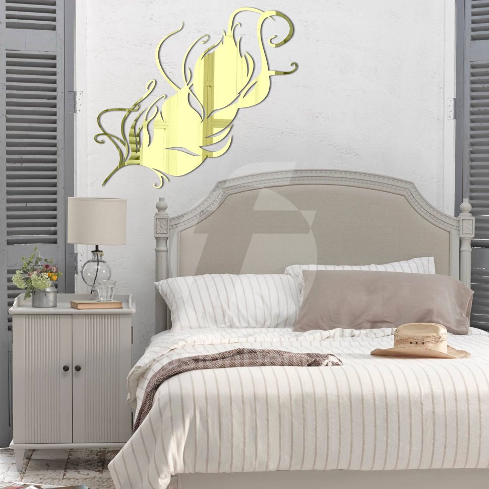 Акриловое зеркало Узорное Перо